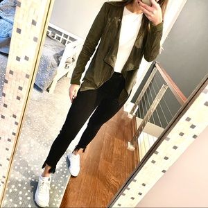 Tobi faux suede moto jacket size xs